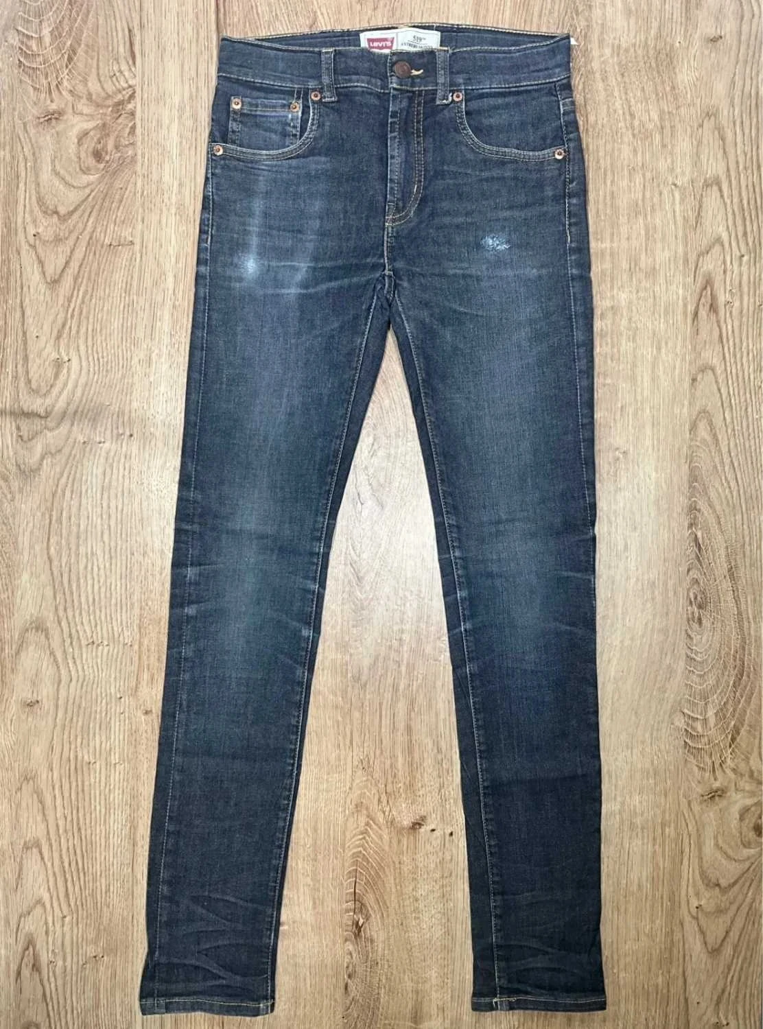 Jean Levi's 519 Extreme Skinny Taille 14 Y2k Coton Bleu Foncé Lvf 022 – photo 2
